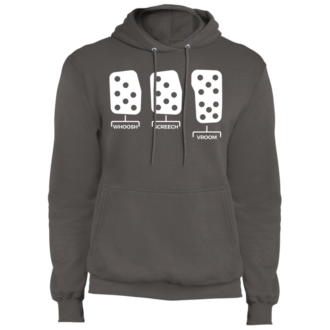 Whoosh Screech Vroom Manual Stick Shift Boosted  Pullover Hoodie
