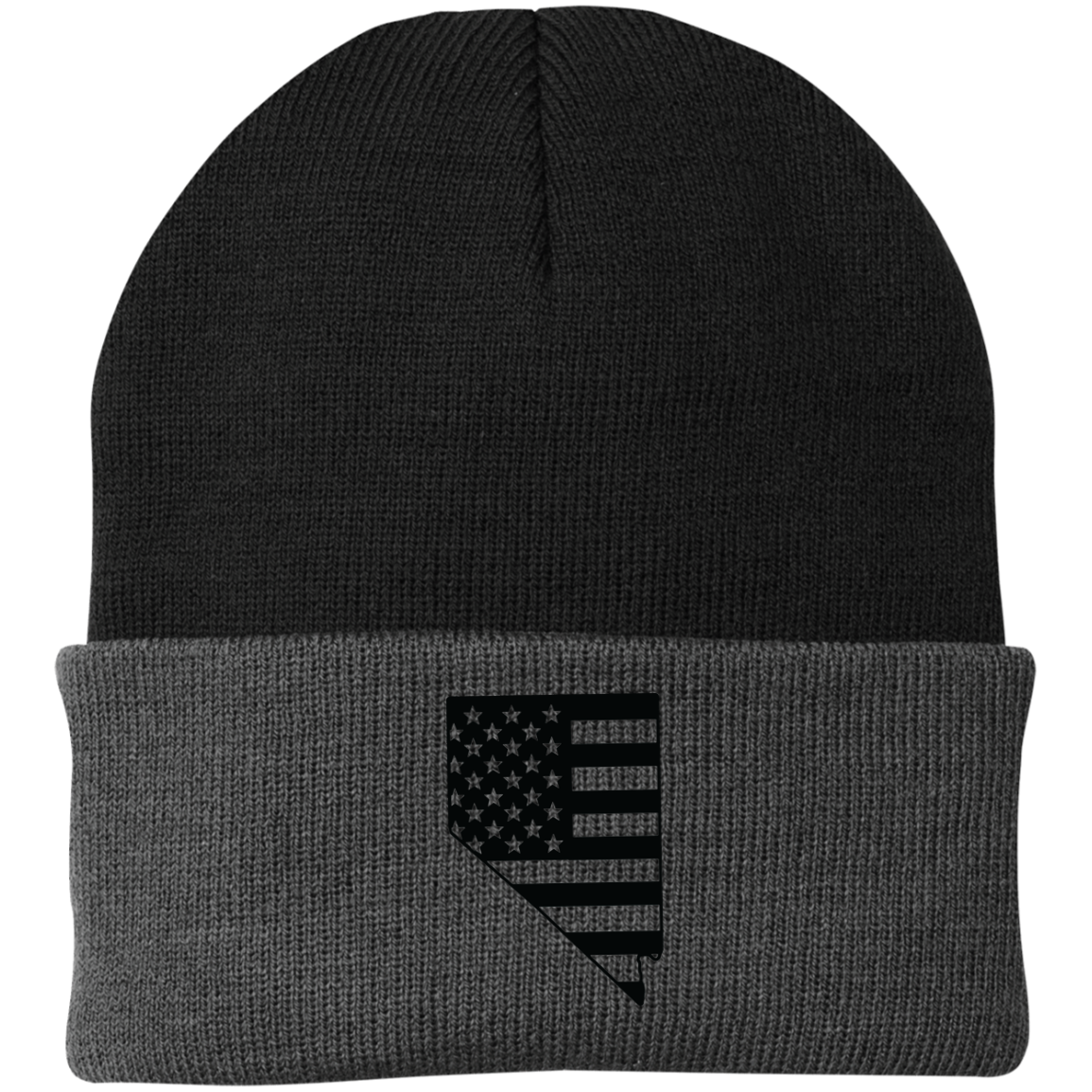 Nevada NV State American Flag Beanie Cap