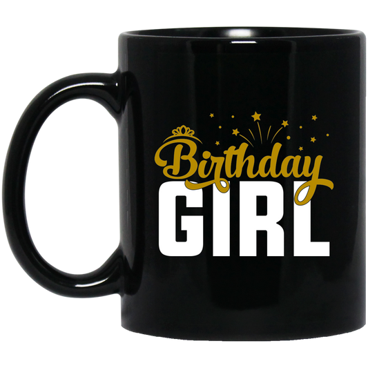 Birthday Girl 11 oz. Black Mug Cup