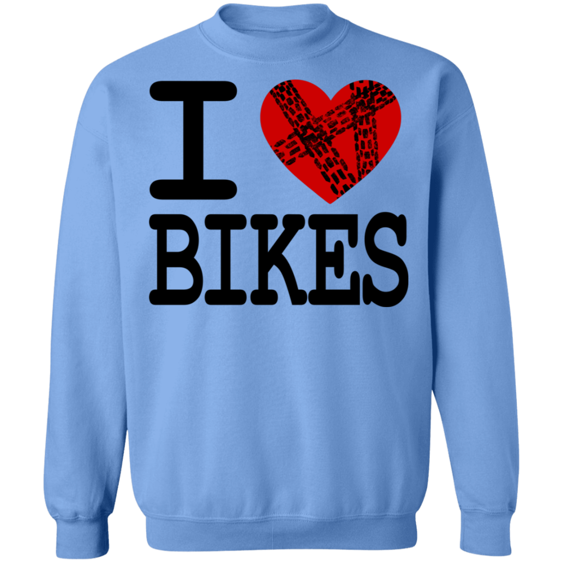 I Love Bikes Biking Crewneck Sweatshirt
