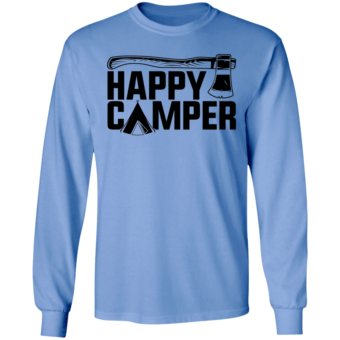 Happy Camper Camping Long Sleeve T-Shirt