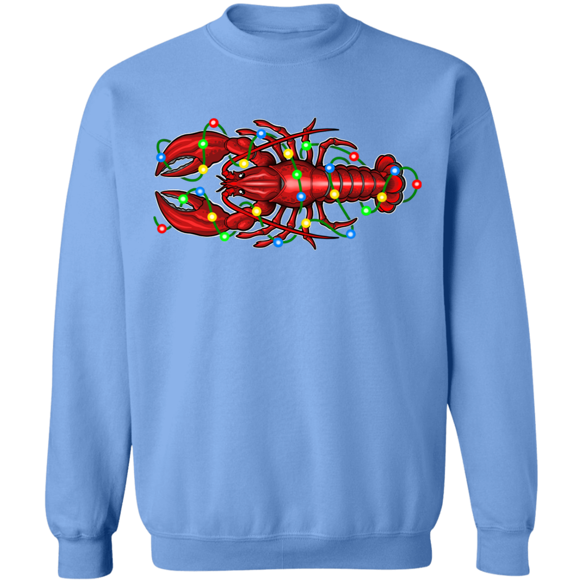 Lobster Merry Christmas Saltwater Crewneck Sweatshirt