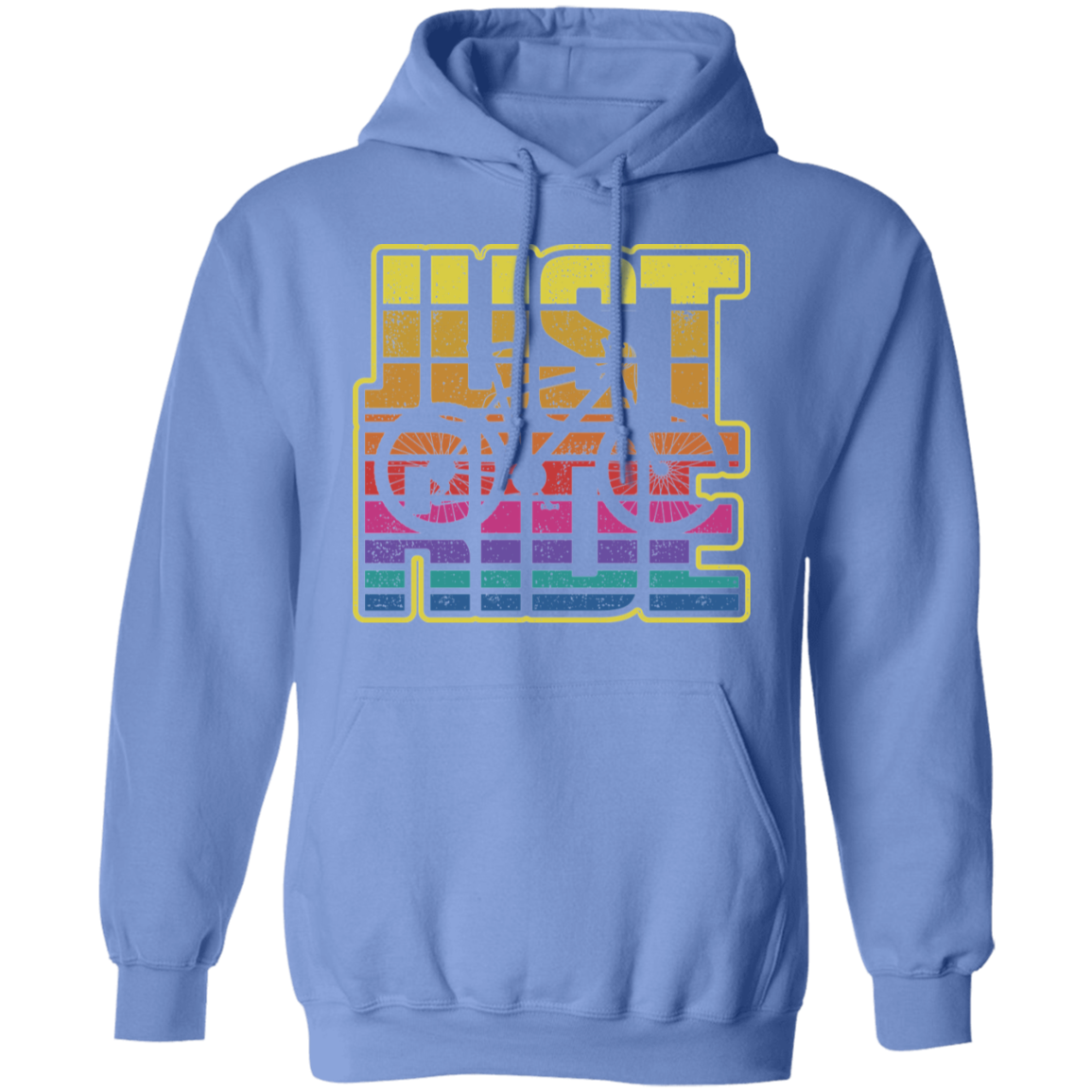 Just Ride Biking Mountain Bike Pullover Hoodie