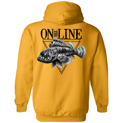 Sculpin Fish On The Line Saltwater Double Sided Pullover Hoodie