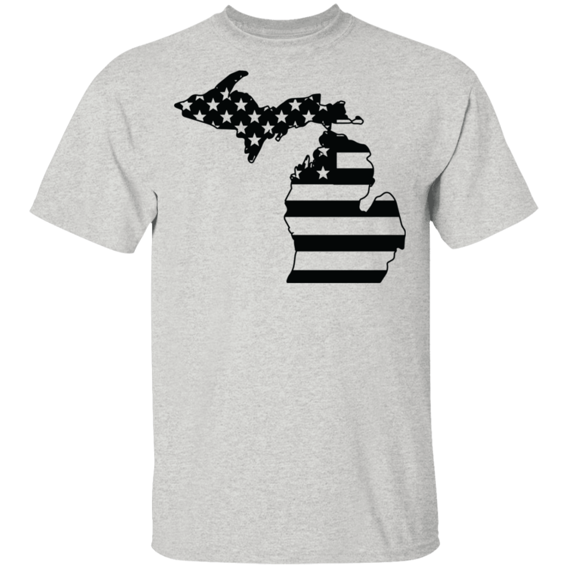 Michigan State American Flag Pride T-Shirt