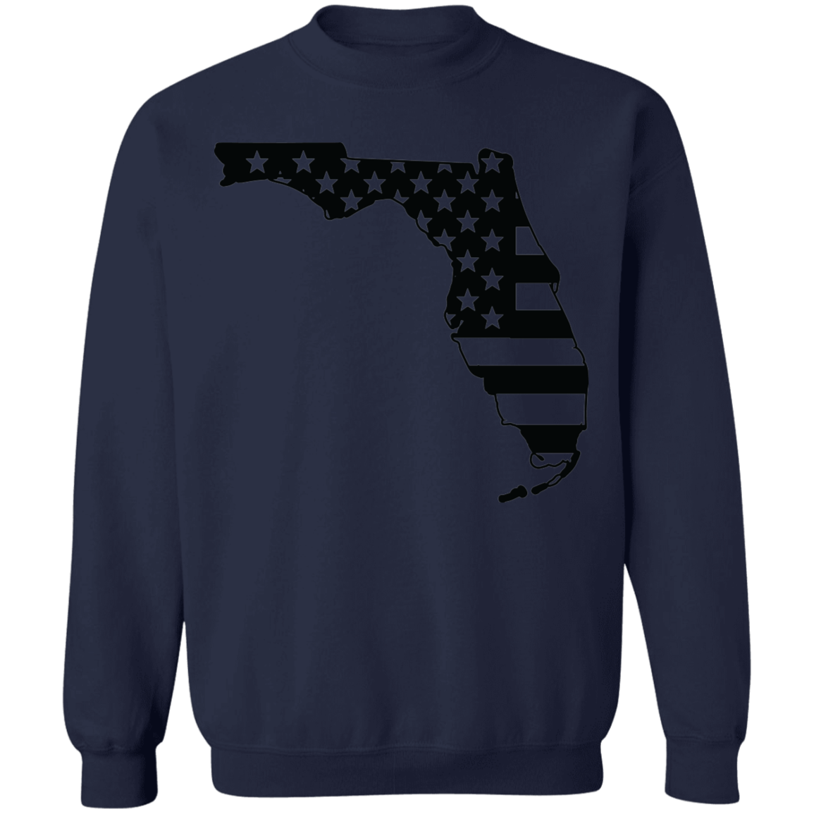 Florida State American Flag USA Crewneck  Sweatshirt