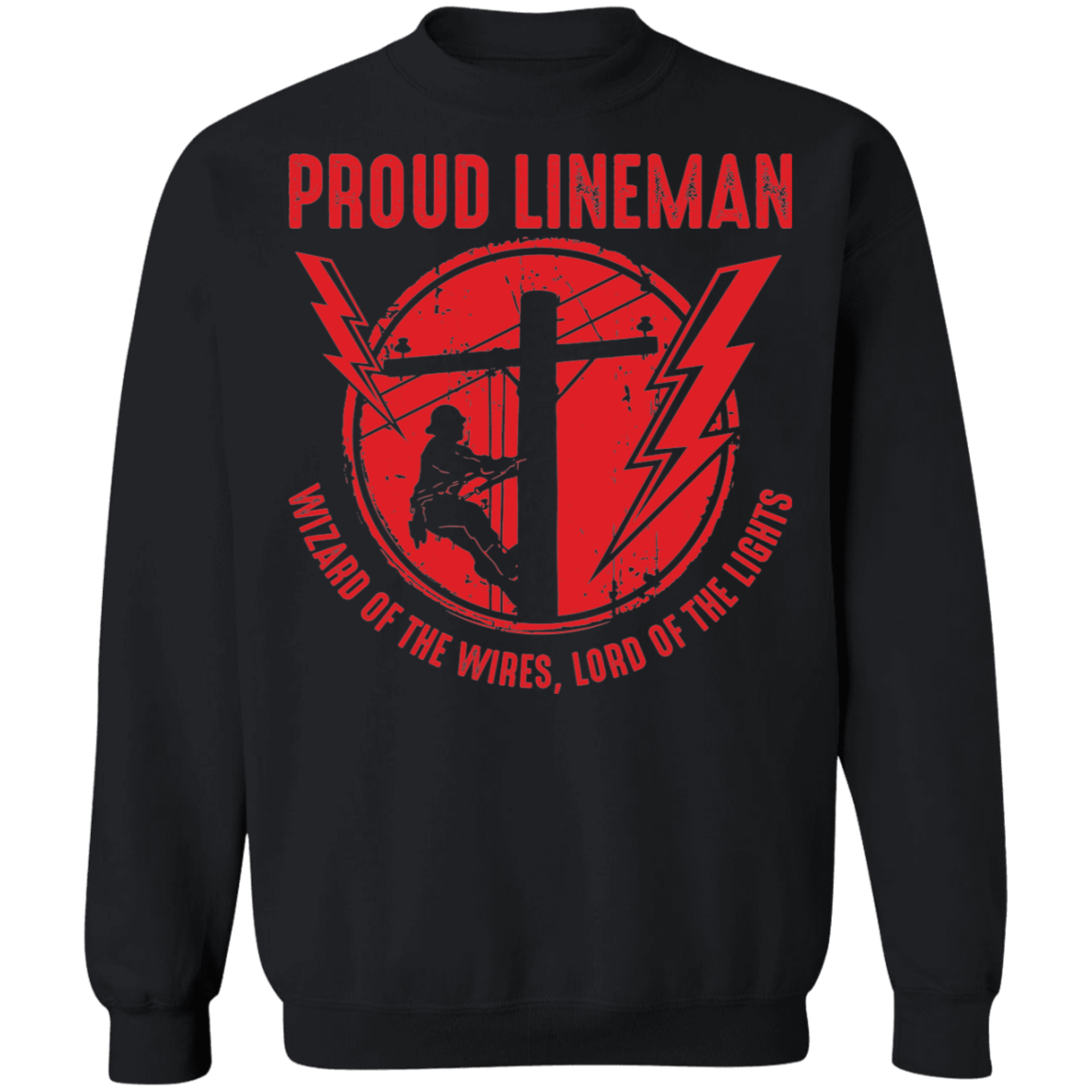 Proud Lineman Crewneck Sweatshirt