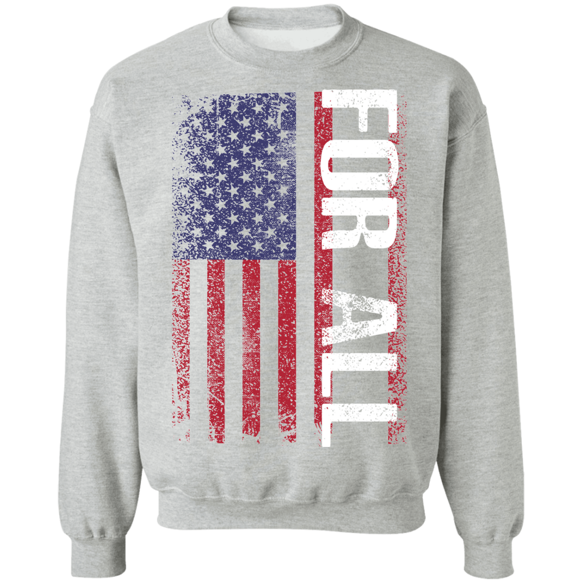 For All American Flag Crewneck Sweatshirt