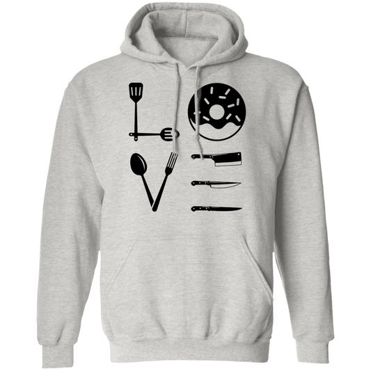Love Food Cooking Chef Pullover Hoodie