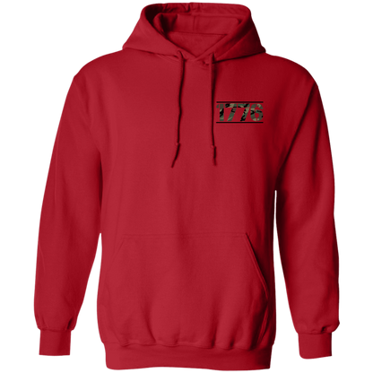 1776 American Bald Eagle  Double Sided Pullover Hoodie
