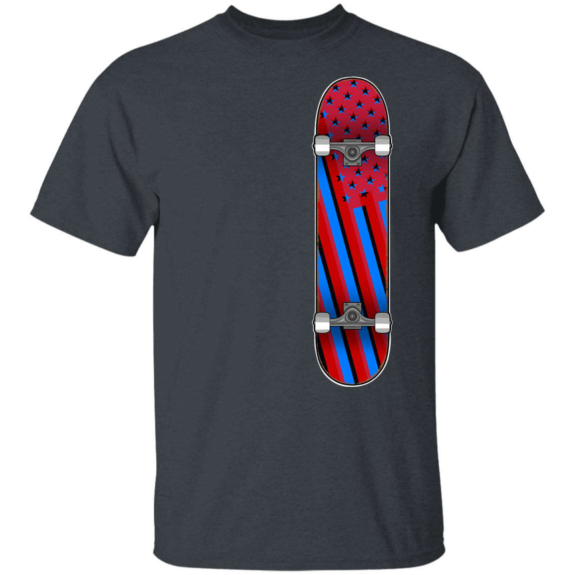 American Flag Skateboard Skateboarding Youth T-Shirt