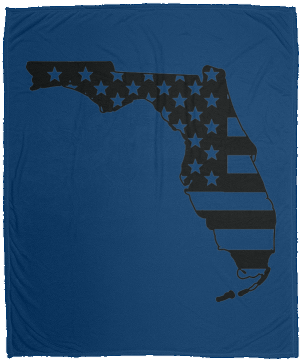 Florida American Flag State Fleece Blanket - 50x60