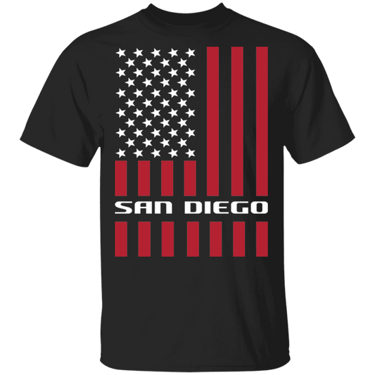 San Diego American Flag USA T-Shirt