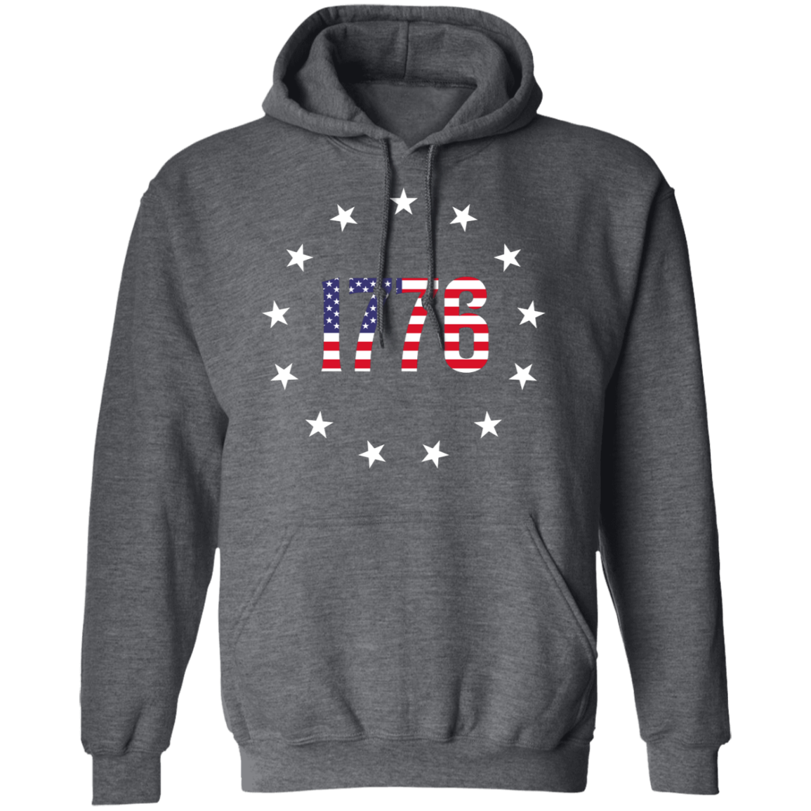 1776 Betsy Ross American Flag Pullover Hoodie