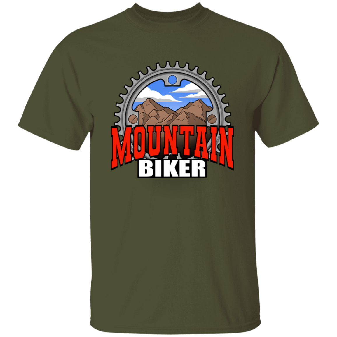Mountain Biker Scenery T-Shirt
