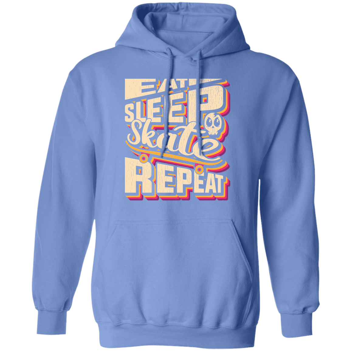 Eat Sleep Skate Repeat Skateboard Skateboarding Pullover Hoodie