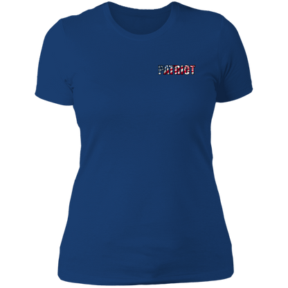 Patriot American Bald Eagle Women's Double Sided Boyfriend T-Shirt