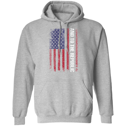 And To The Republic American Flag Pullover Hoodie