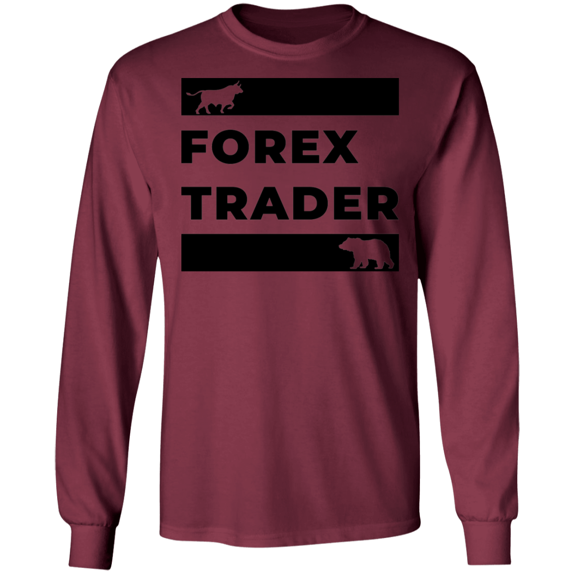 Forex Trader Trading Technical Analysis Long Sleeve T-Shirt