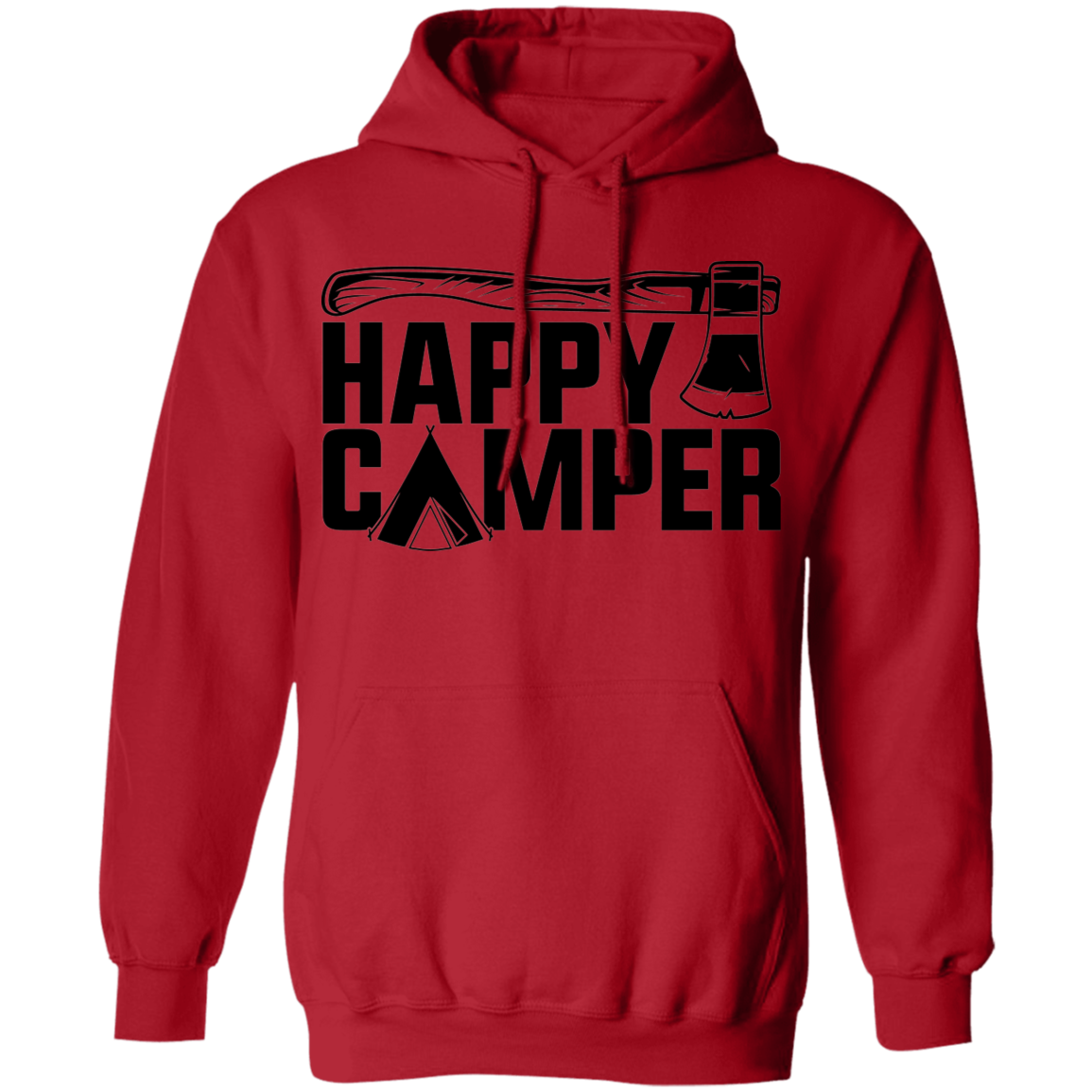 Happy Camper Outdoor Camping Pullover Hoodie