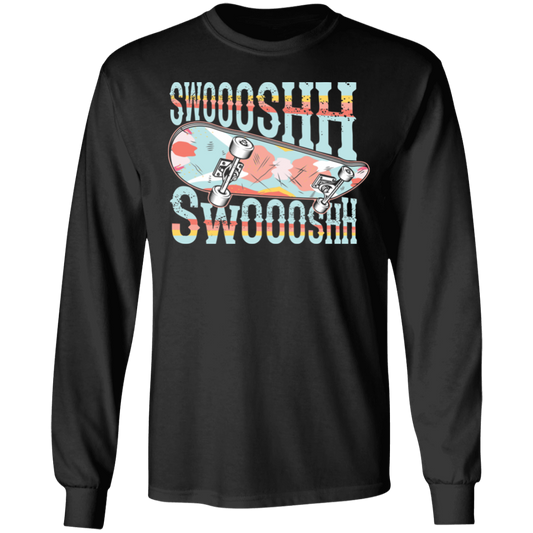 Swoosh Swoosh Skateboarding Long Sleeve T-Shirt
