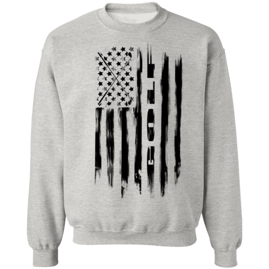 Golf Golfing American Flag Crewneck Sweatshirt