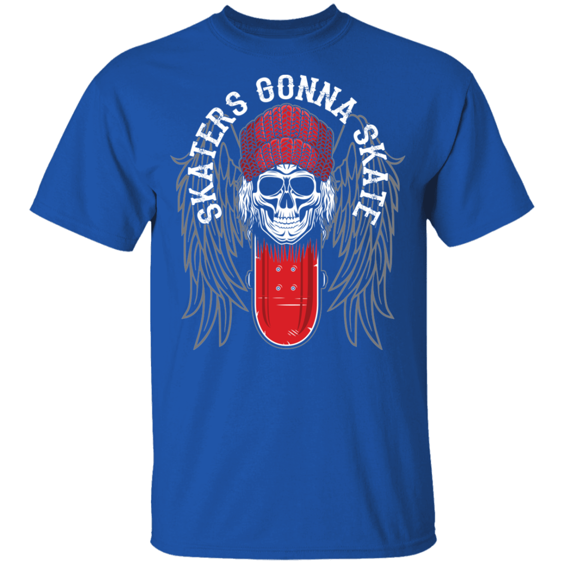 Skaters Gonna Skate Skateboarding Skull Youth T-Shirt