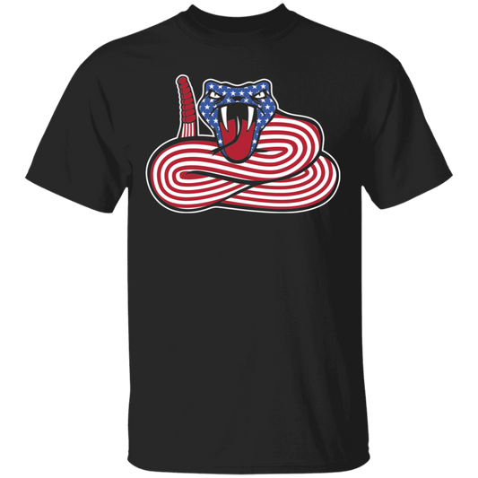 Rattlesnake American Flag USA T-Shirt