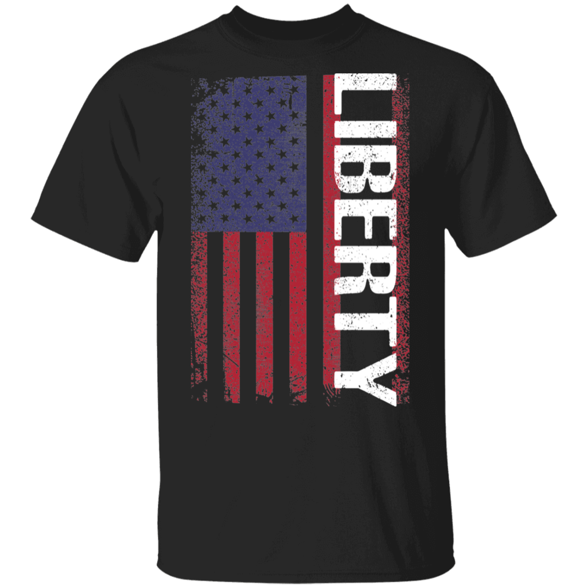 Liberty American Flag USA T-Shirt
