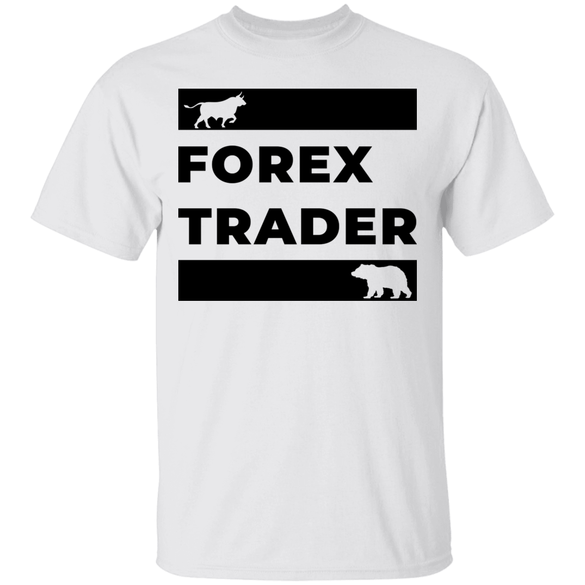 Forex Trader Bull Bear Technical Analysis T-Shirt