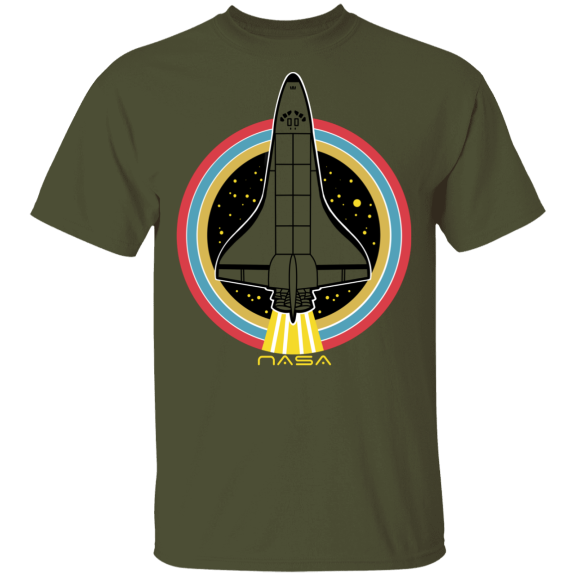 Men's Retro Space Ship T-Shirt