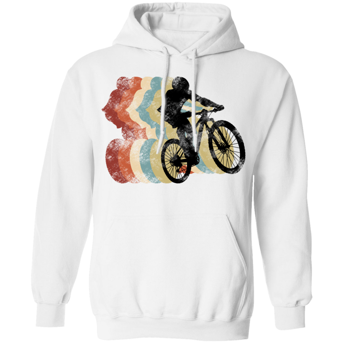 Mountain Bike Rider Biking Pullover Hoodie