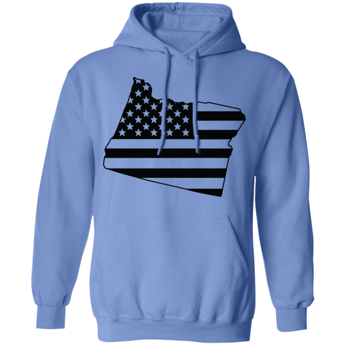 Oregon State American Flag Pride Pullover Hoodie