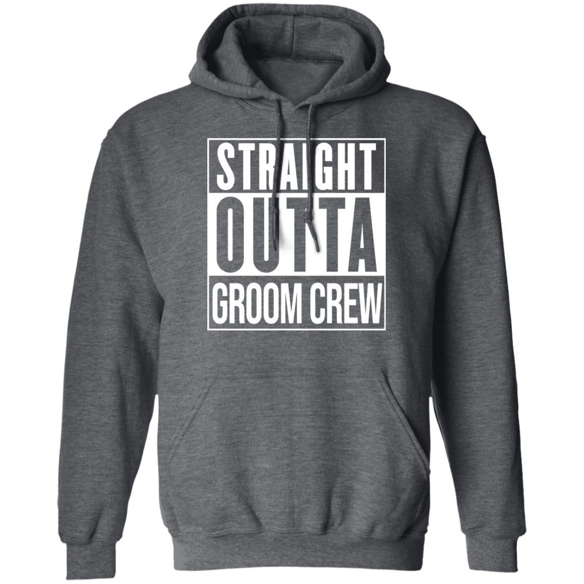 Straight Out of Groom Crew Hoodie