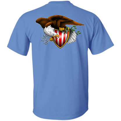 Patriot American Bald Eagle Double Sided T-Shirt