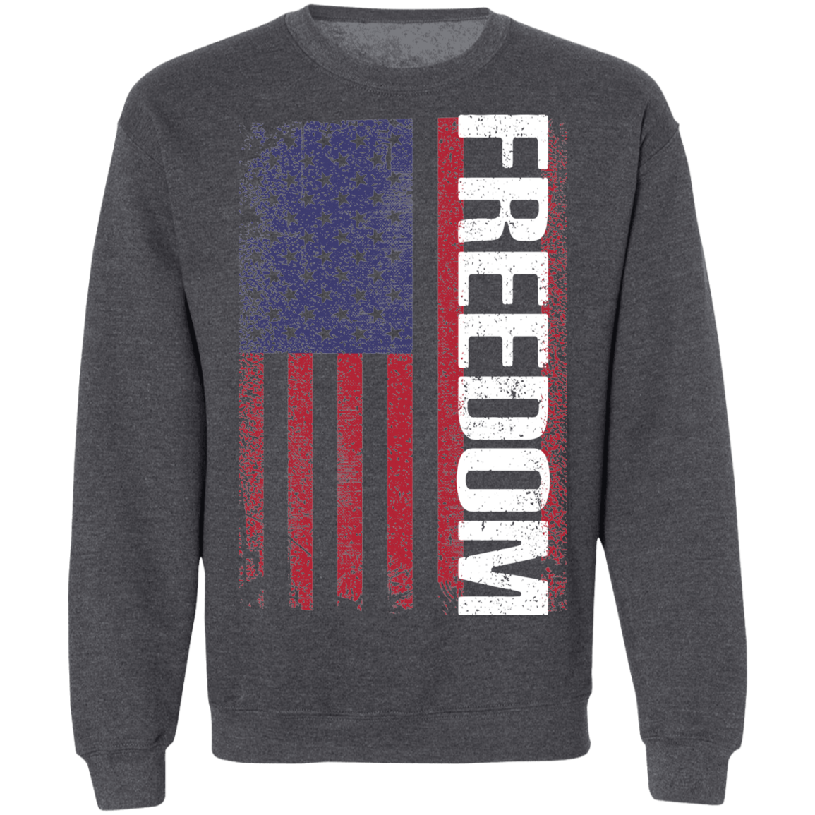 Freedom American Flag USA Crewneck Sweatshirt