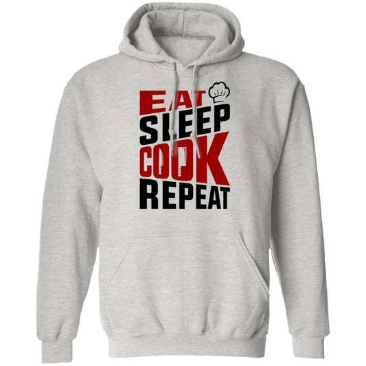 Eat Sleep Cook Repeat Chef Pullover Hoodie