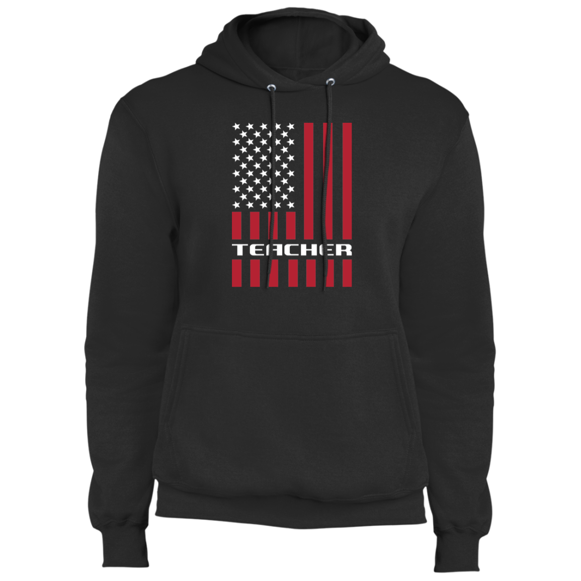 Teacher American Flag USA Premium Pullover Hoodie