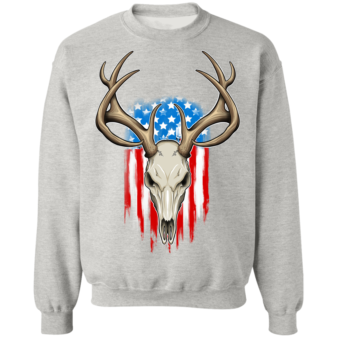 American Flag Hunting Crewneck Sweatshirt
