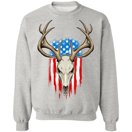 American Flag Hunting Crewneck Sweatshirt