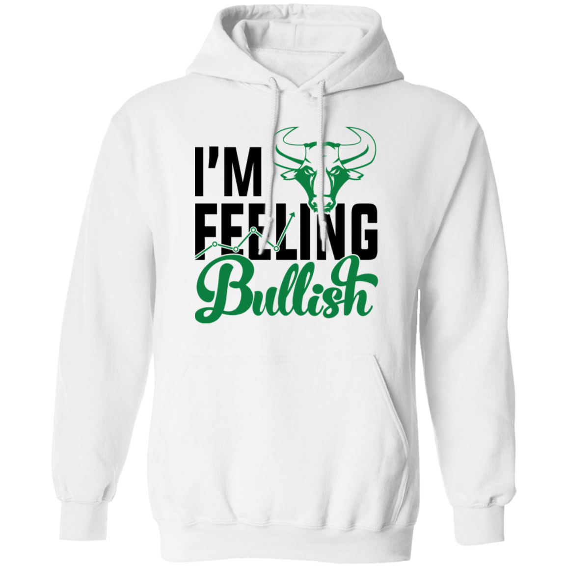 I'm Feeling Bullish Stocks Technical Analysis Pullover Hoodie