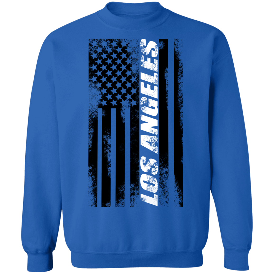 Los Angeles California American Flag Crewneck Sweatshirt