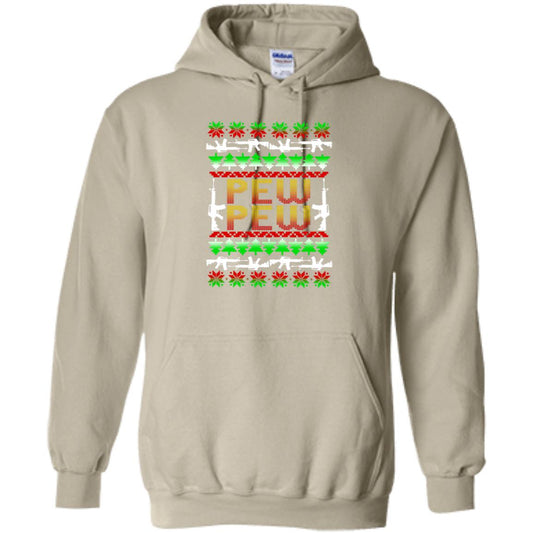 Pew Pew Gun Christmas Pullover Hoodie