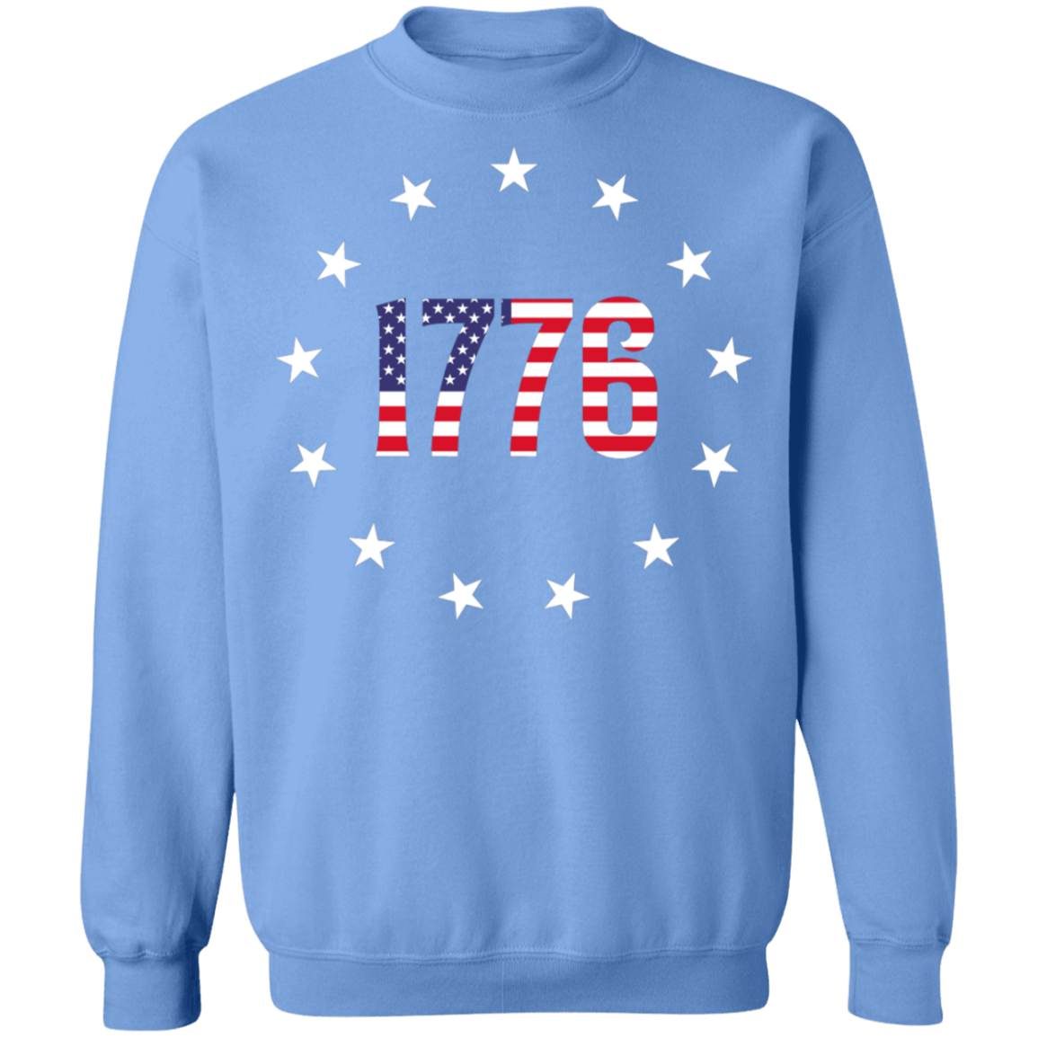 1776 Betsy Ross American Flag Crewneck Sweatshirt