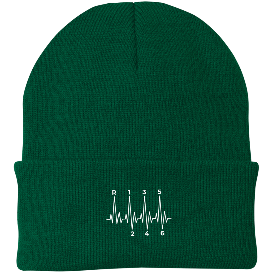 6 Speed Manual Stick Shift Heartbeat Beanie Cap