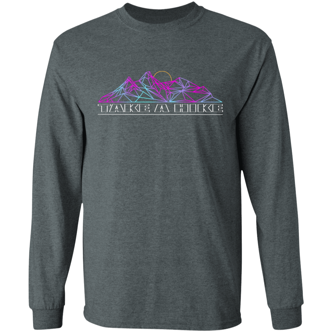 Take a Hike Abstract Camping Nature Long Sleeve T-Shirt