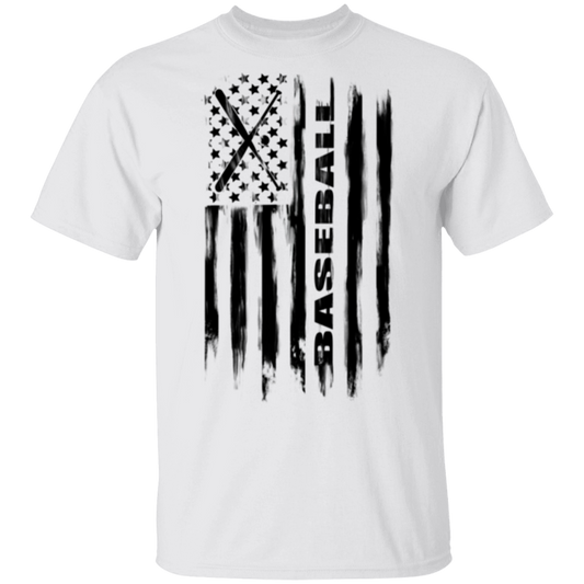 Baseball American Flag T-Shirt