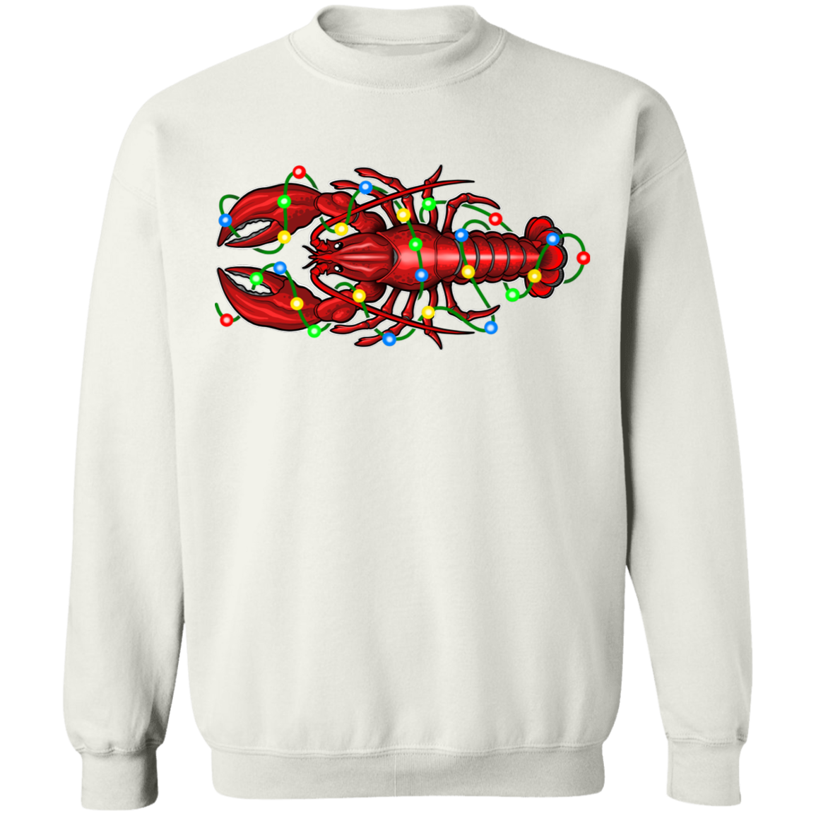 Lobster Merry Christmas Saltwater Crewneck Sweatshirt