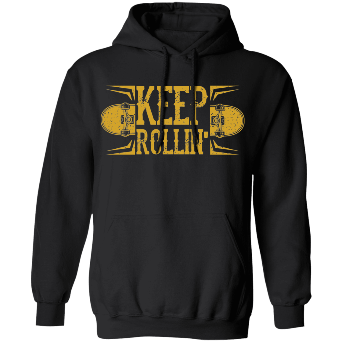 Keep Rollin' Skateboarding Skateboard Pullover Hoodie