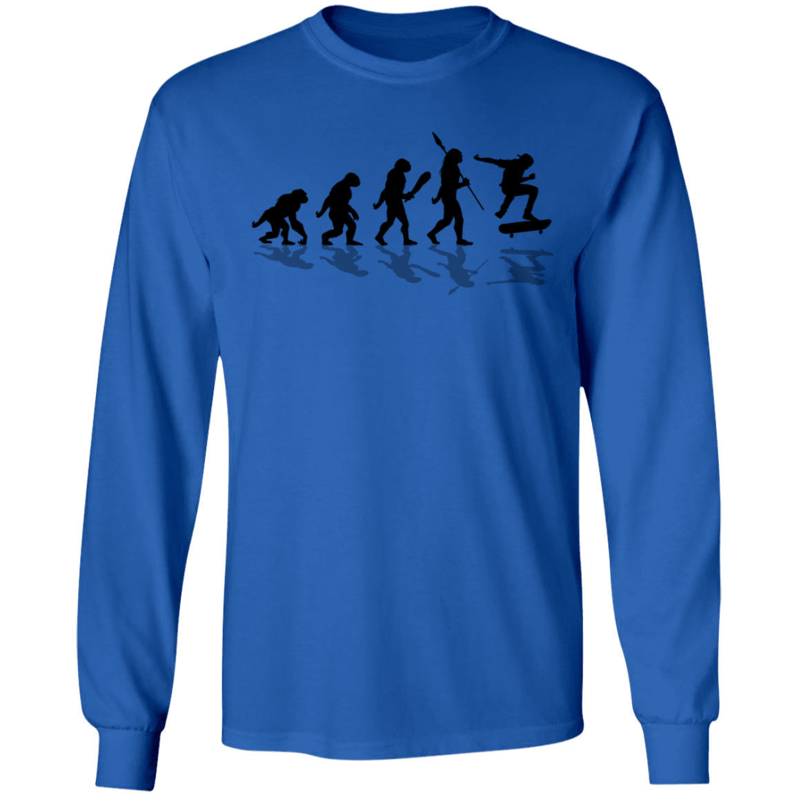 Evolution of Skateboarding Skating Long Sleeve T-Shirt
